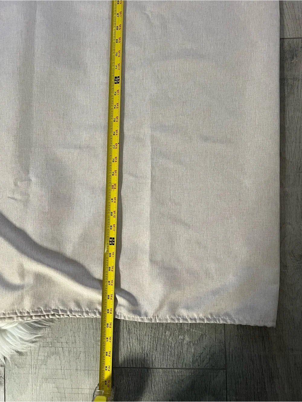 Classic Neutral Shower Curtain Light Beige - Picture 3 of 6